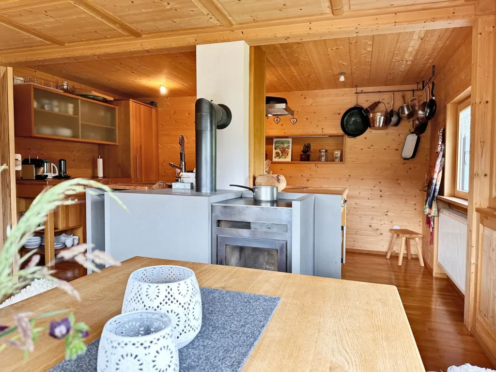 Küche der Hütte im Chalet Allgäu